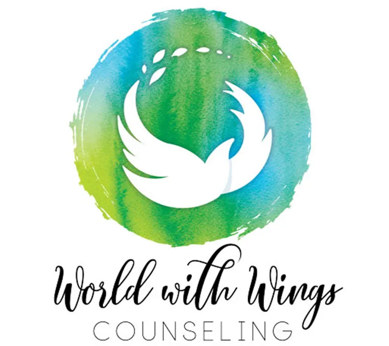 World With Wings Counseling - logo design project