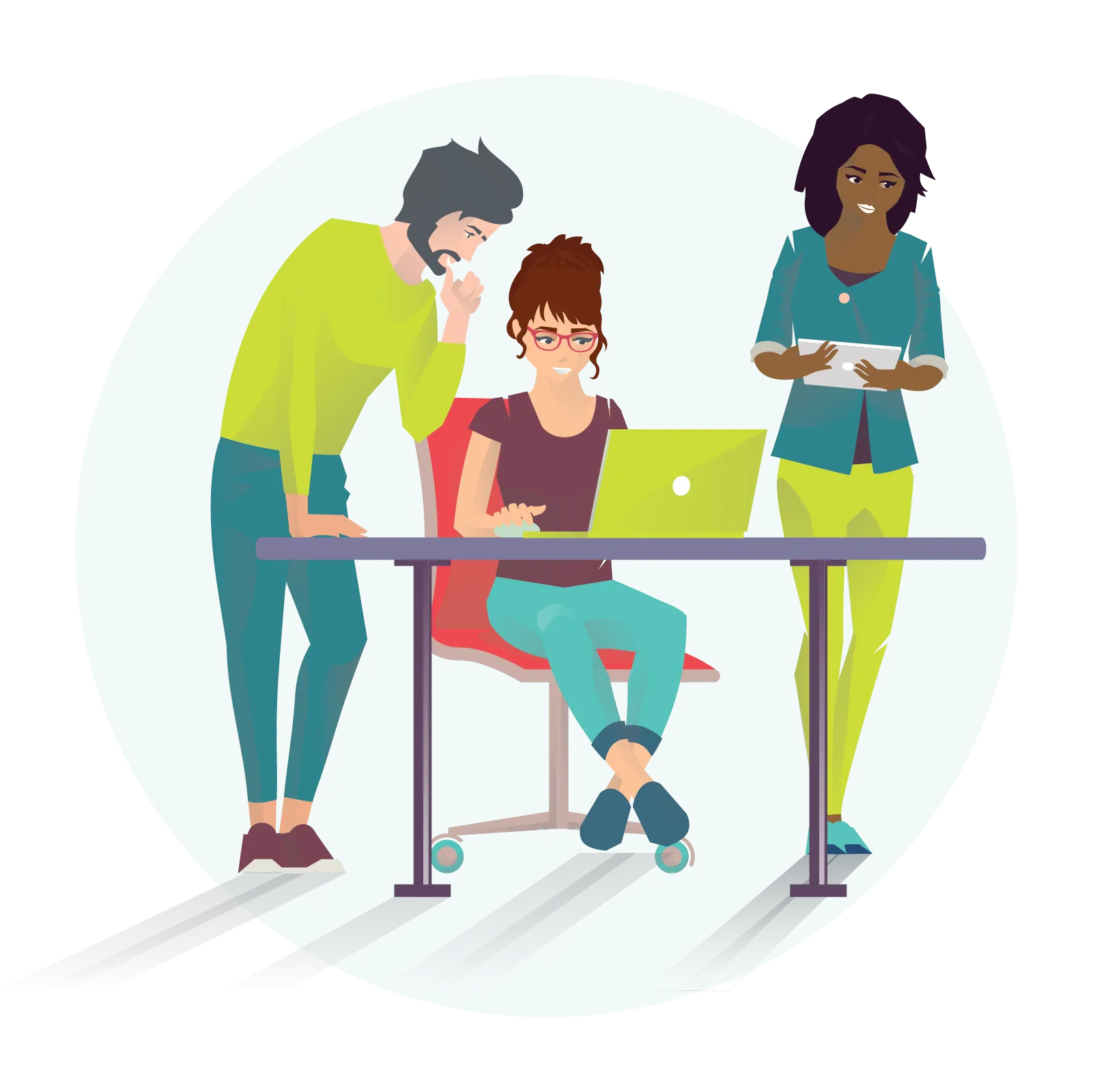 People skills illustration - collaborative design process