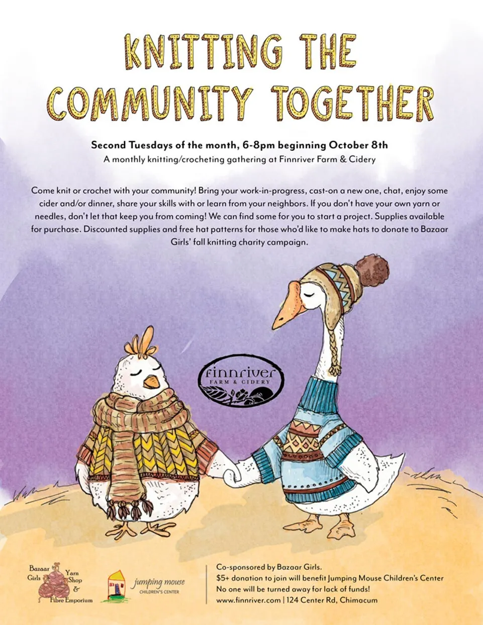 Knitting The Community Together 2 - Finnriver Cidery design project