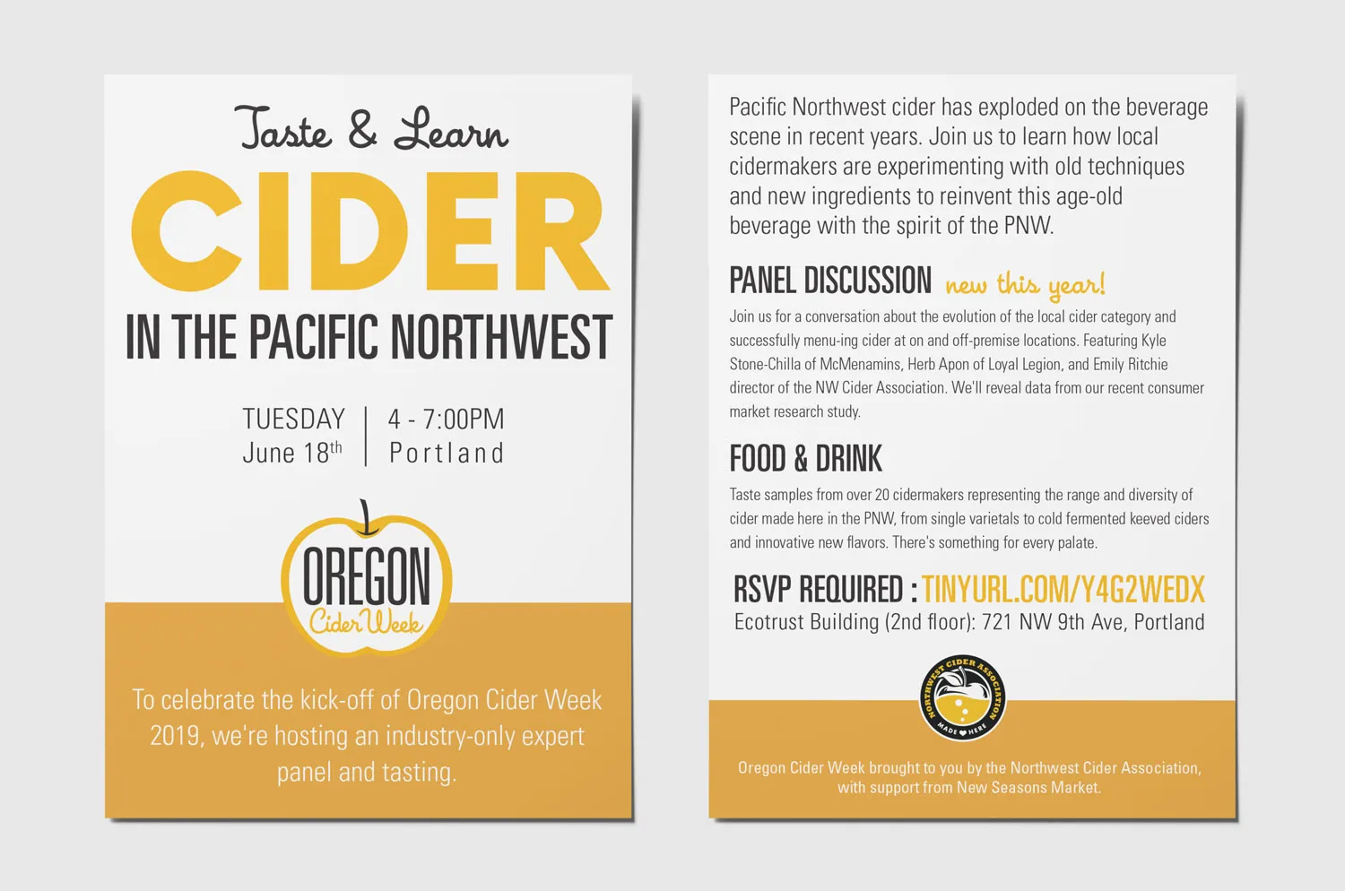 Orcw Postcards - Northwest Cider Association design