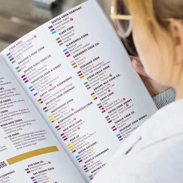 Cros Event Guide - Northwest Cider Association design