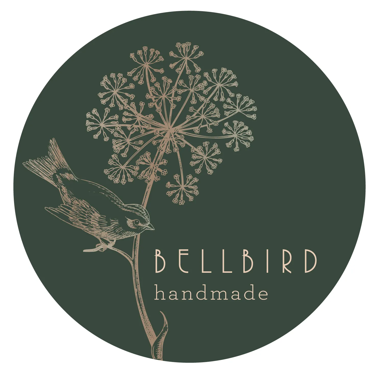 Bellbird Handmade Green Circle 100 - logo design project