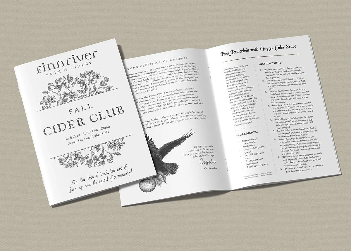 Cider Club For Desktop - graphic design work