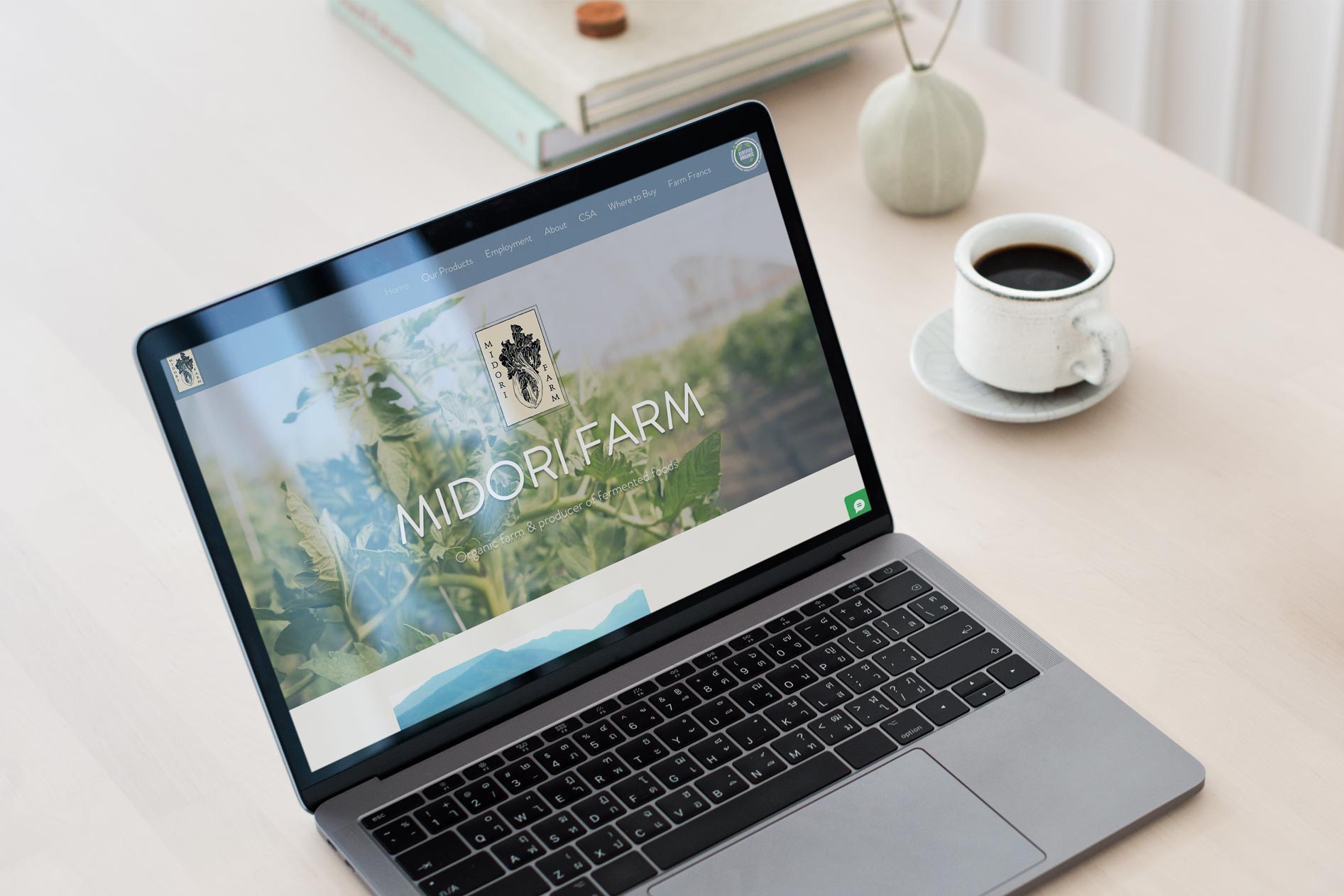 Wix website built for local farm